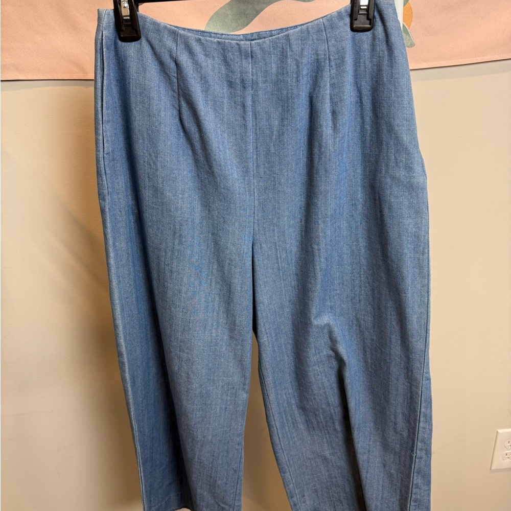 MP|D Casual Blue Denim Wide-leg Trousers